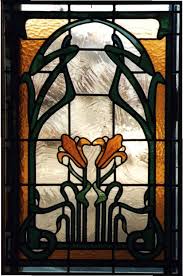 art nouveau stained glass designs