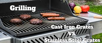 cast iron grates vs stainless steel