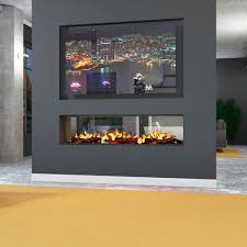Double Sided Fireplace Insert E