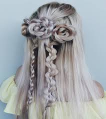 « baby side pinned hair. 15 Beautiful Flower Braid Hairstyles You Should Try Styles At Life