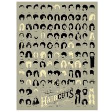 Haircuts Of Hollywood Art Print By Pop Chart Lab