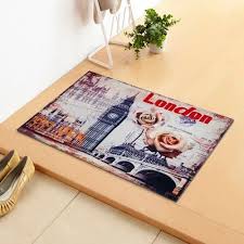 polyester anti slip floor door mat in