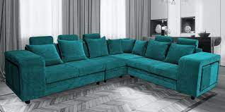 amanda fabric 6 seater corner sofa