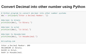 day 98 convert decimal number into
