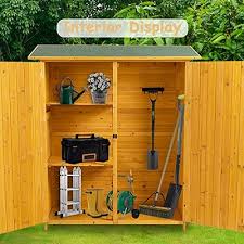 H Outdoor Storage Shed With Lockable