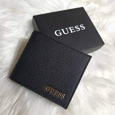 guess pebble leather slim billfold
