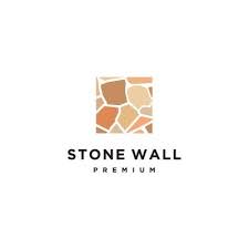 Rock Stone Wall Building Logo Design
