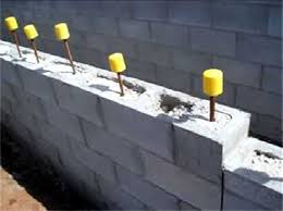 reinforced concrete block retaining