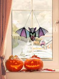 1pc Goth Bats Stained Glass