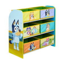 bluey kids toy storage unit op