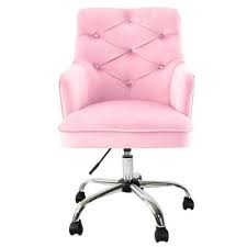Stars task chair with arms coral pink overviews. Velvet Office Chairs Home Office Furniture The Home Depot
