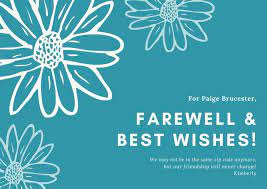 An email is another good way to obtain. Free Printable Farewell Card Templates To Personalize Online Canva