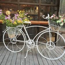 Metal Decorative Bike Planter For