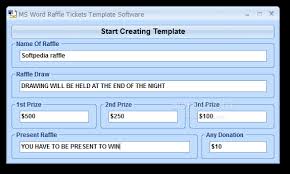 Download Ms Word Raffle Tickets Template Software 7 0