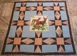 Hanging Quilt Deer And Stars Small