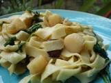 pappardelle with scallops    guy fieri