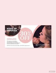 beauty makeup artist voucher template