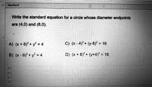 Circle Whose Diameter Endpoints