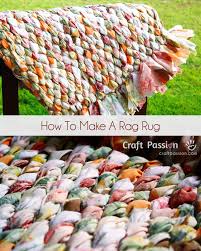 how to make a rag rug woven rug