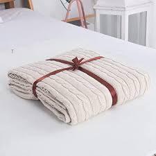 79inch yachee cotton knitted throw