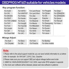 Details About Obdprog Mt601 Auto Immobiliser Programmer 0dometer Adjust Ment Correct Mil Eage