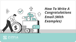 how to write a congratulations email