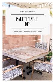 Pallet Table Diy Easy Diy Outdoor
