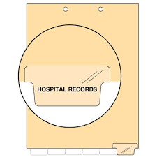 Medical Chart Divider Bottom Tab Position 6 Clear Hospital Records 100 Box