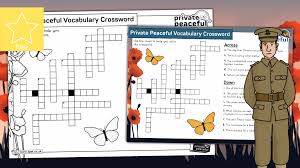 Private Peaceful Voary Crossword