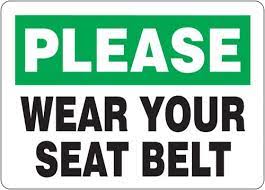 Seat Belt Please Safety Sign Mvhr917