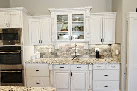 white painted kitchen with knotty alder