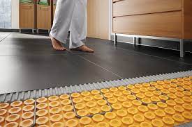 how to heat tile floors using schluter