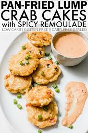 Add crab cakes and cook, in batches, until golden and crispy. Pan Fried Lump Crab Cakes Spicy Remoulade The Toasted Pine Nut