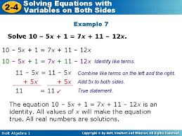 Solving Equations With 2 4 Variables On