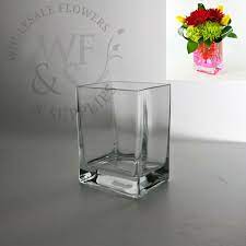 Clear Glass Vase 5 5x3x4 Whole