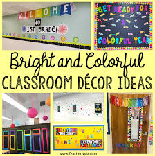 bright color theme clroom decor