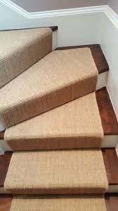 sisal carpet installation to stairs