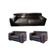 Seater Sofa And 2 Leather Armchairs