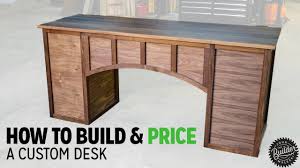 Measure on your tabletop where to position your desk legs so they're nice and evenly spaced. How To Build A Modern Office Desk Youtube