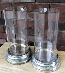 Hurricane Candle Holders Tabletop Glass