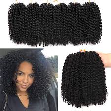 Take a look at these 40 inspiring and super trendy crochet braids hairstyles! Amazon Com 6 Small Bundles Marlybob Crochet Hair Afro Kinky Curly Hair Crochet Braids Curly Crochet Braiding Hair Synthetic Hair Extension 1b Beauty