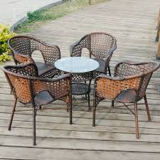 Outdoor Wicker Chair And Table
