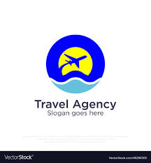 modern travel agency logo design
