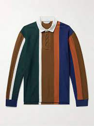 j crew rugby striped cotton jersey polo