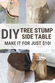 My Tree Stump Table Diy