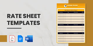 28 rate sheet templates word excel