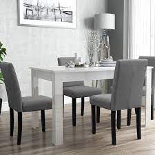 lacoo gray dining chairs fabric