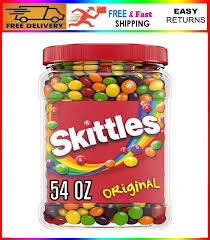 skittles original chewy candy jar 54
