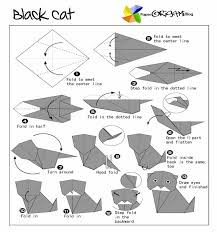 How to make an origami cat. Animals Origami Black Cat Paper Origami Guide