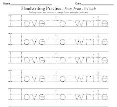 Free Handwriting Practice Worksheets Tusfacturas Co